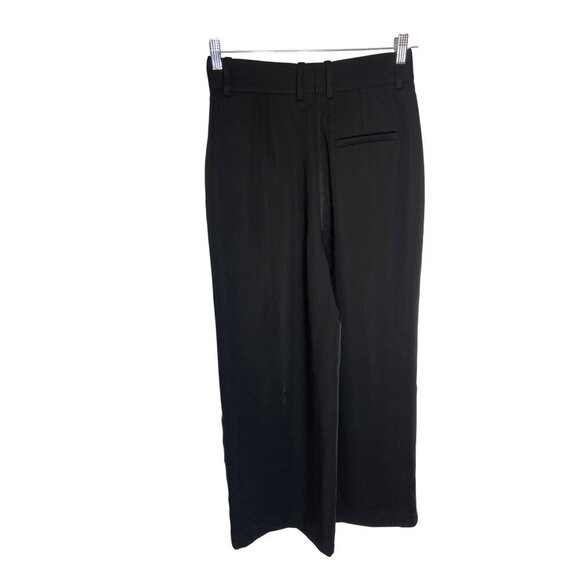 NWT COS Wide Leg Drape Relaxed Tailored Black High Rise Trouser Pants-sz 2 - Picture 7 of 8